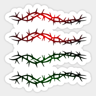 Vines with Thorns Sticker Set Sticker